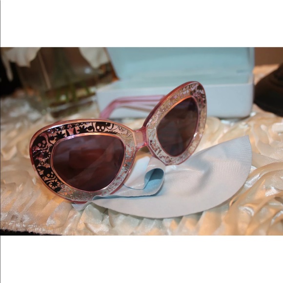 Karen Walker Pink Metallic Silver Sunglasses main image 5